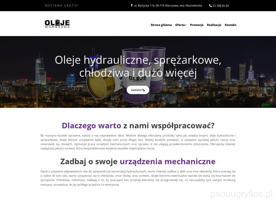 oleje-warszawa